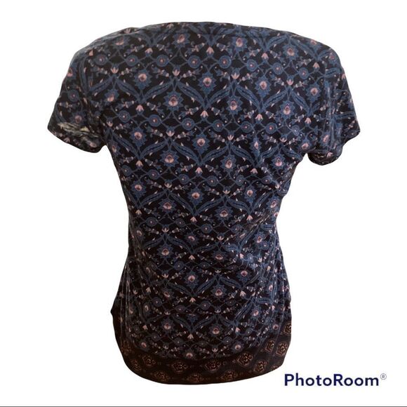 Lucky 🍀 Brand Blue Floral Top - Picture 2 of 5